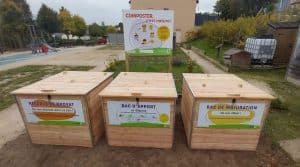 composteur collectif en bois